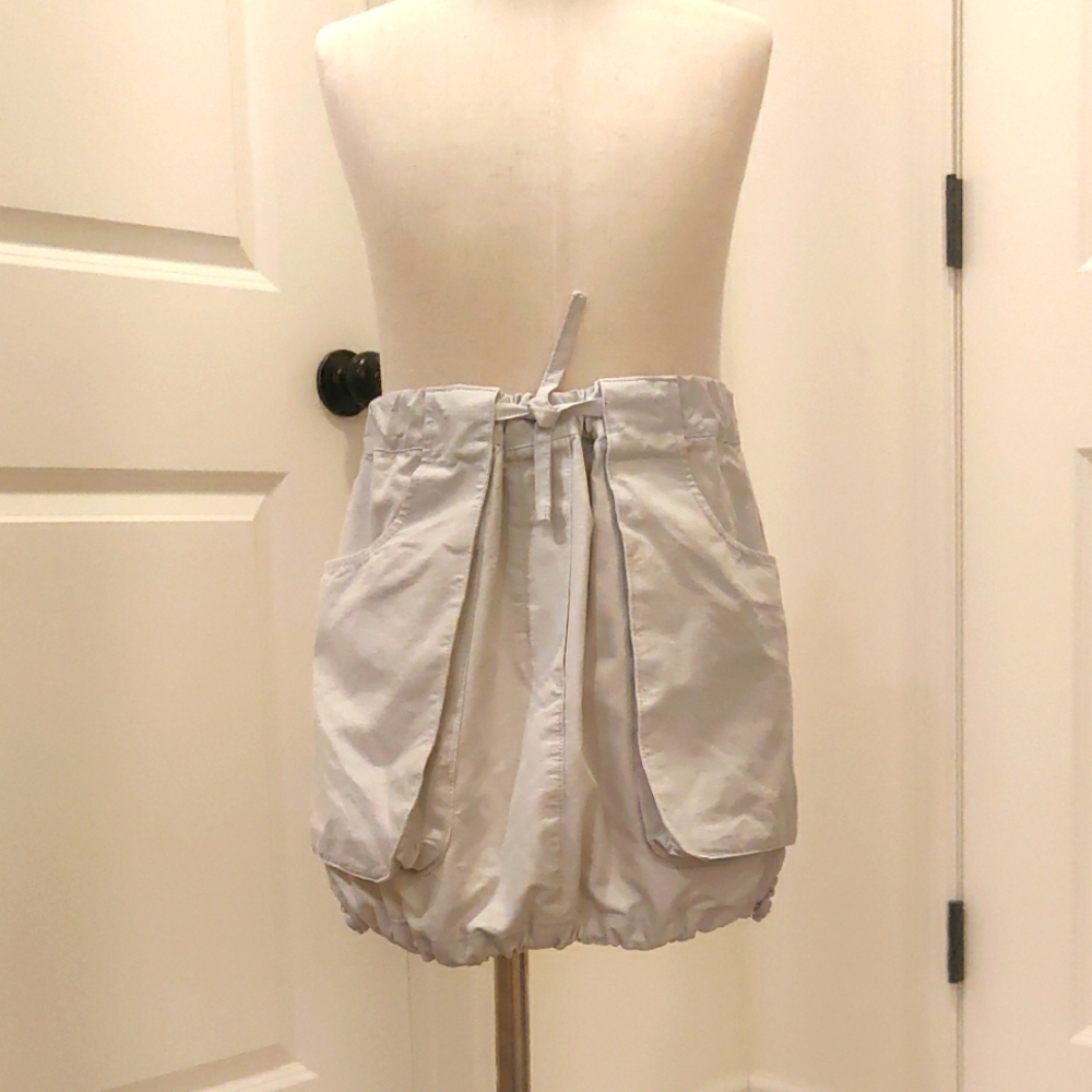 ZARA LIL KID DRAWSTRING BOROUGH FLAP POCKET Utility/Cargo Skirt Sz 8